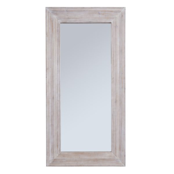 Harewood White Washed Large Mirror | Bed Sava