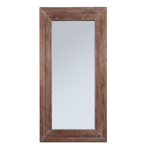 Newby Washed Wood Large Mirror | Bed Sava