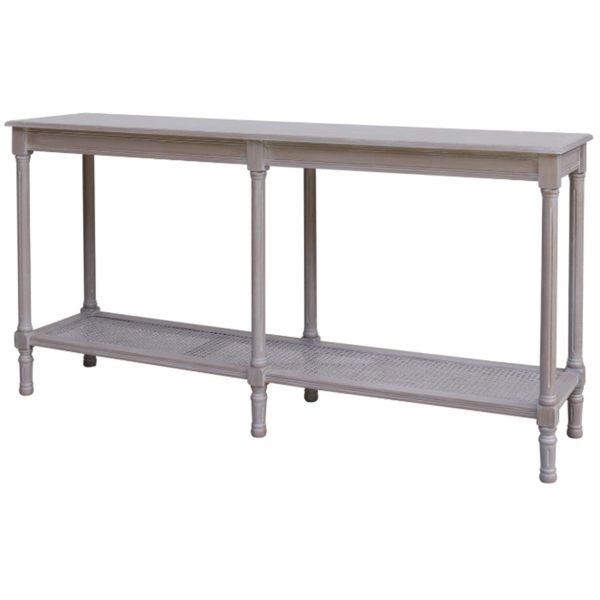The Serene Rattan Collection Large Console Table | Bed Sava