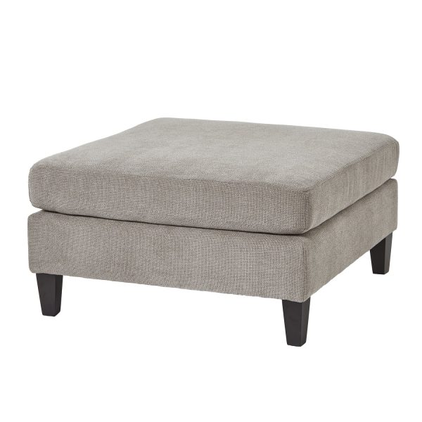 Vesper Taupe Ottoman Foot Stool | Bed Sava