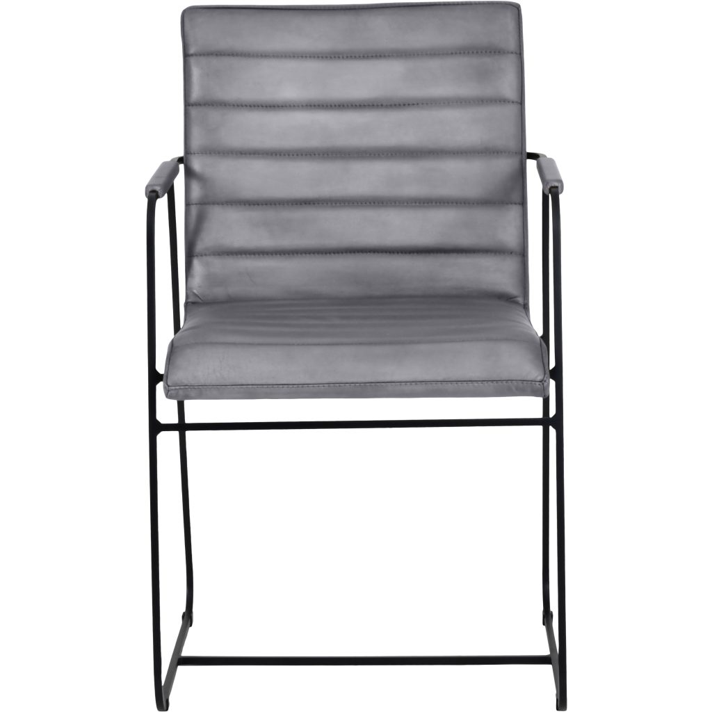 Belton Metal Framed Dining Chair With Arms