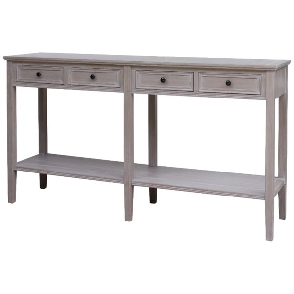 The Serene Collection Four Drawer Console Table | Bed Sava