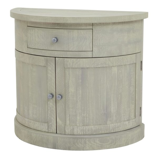 Saltaire Collection Half Moon 2 Door Cupboard With Drawer | Bed Sava