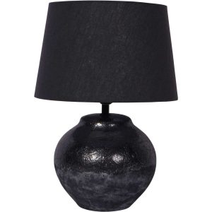 Skyline Black Table Lamp with Shade Small | Bed Sava