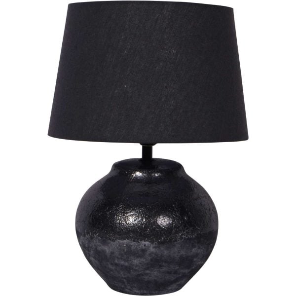 Skyline Black Table Lamp with Shade Small | Bed Sava