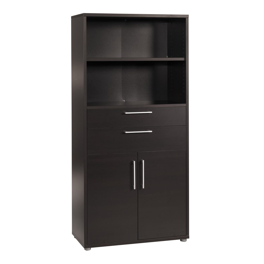 Prima Bookcase 2 Shelves with 2 Drawers and 2 Doors