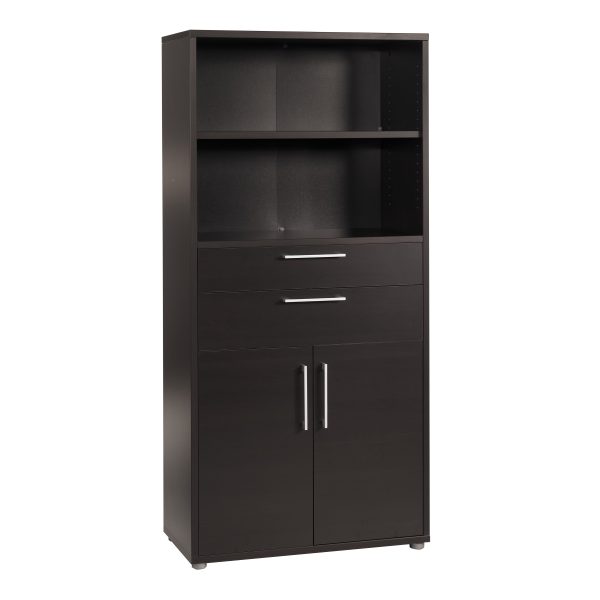 Prima Bookcase 2 Shelves with 2 Drawers and 2 Doors | Bed Sava
