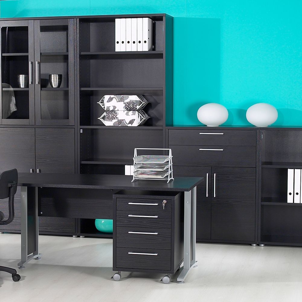Prima Bookcase 1 Shelf With 2 Drawers 2 Doors