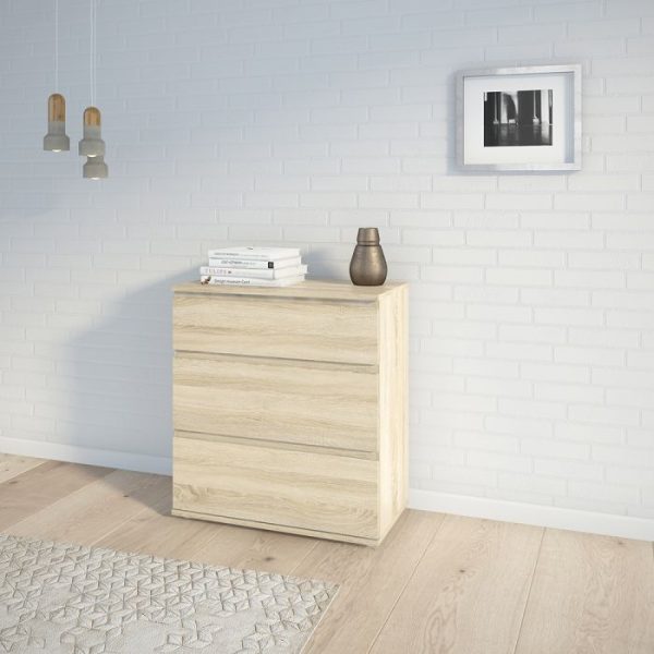 Nova Chest of 3 Drawers in Oak | Bed Sava