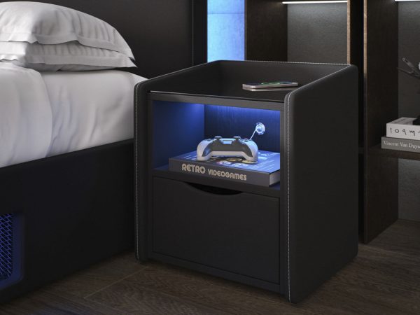 Re charge 1 Drawer Bedside Cabinet | Bed Sava