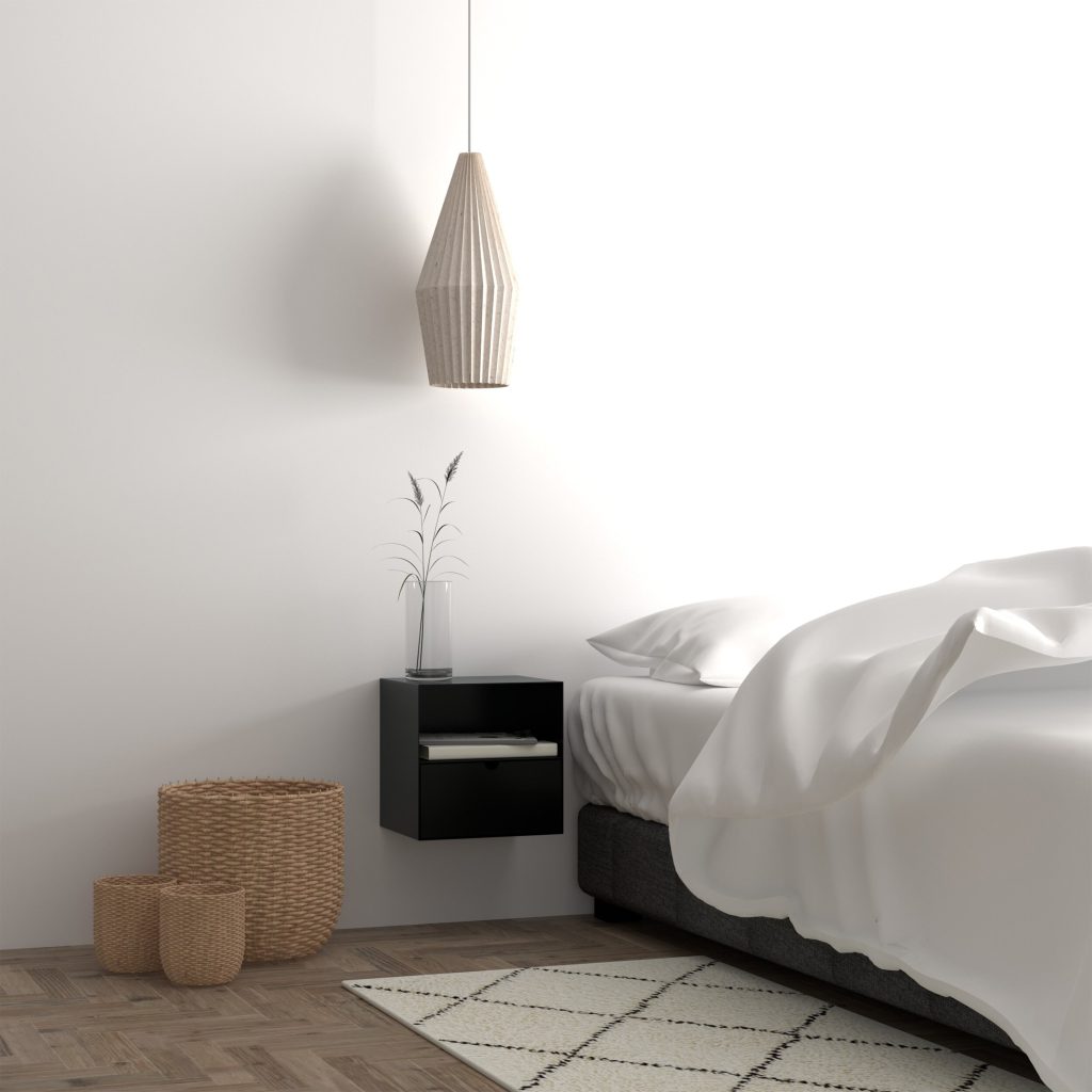 Joliet 1 Drawer Wallmounted Bedside Table