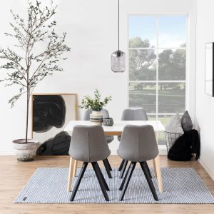 Raven Dining Table in White  Oak | Bed Sava