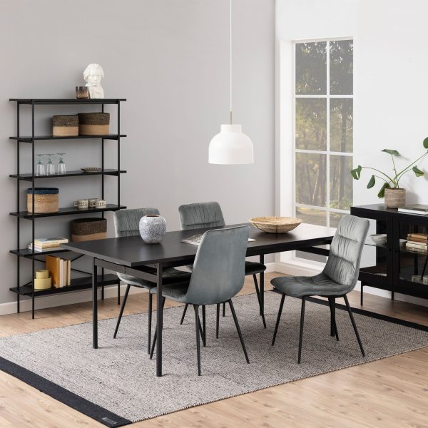 Angus Dining Table in Black | Bed Sava