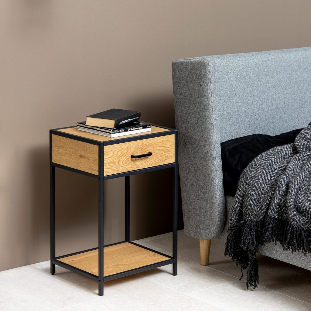 Seaford Bedside Table with 1 Drawer