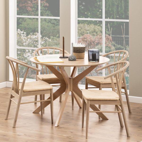 Cassandra Dining Chair with Armrest Set of 2 | Bed Sava