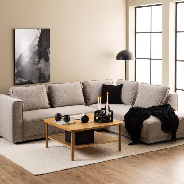 Banbury Square Coffee Table in Oak | Bed Sava