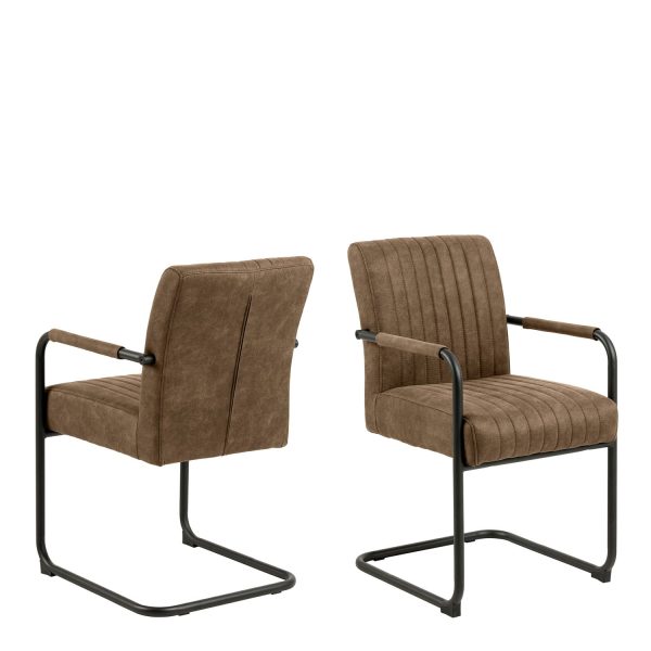 Adele Dining Chair Fabric Set of 2 | Bed Sava