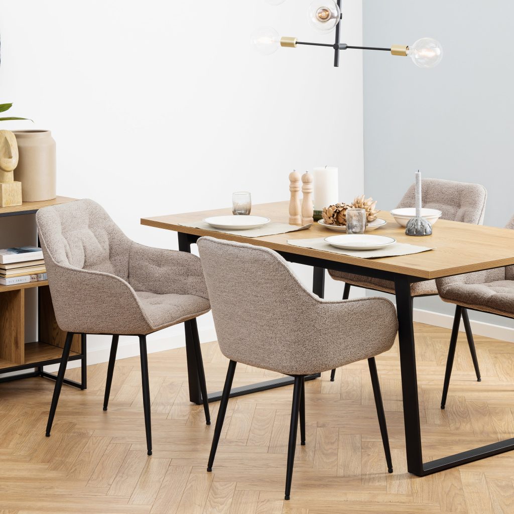 Brooke Dining Chair with Armrest Set of 2