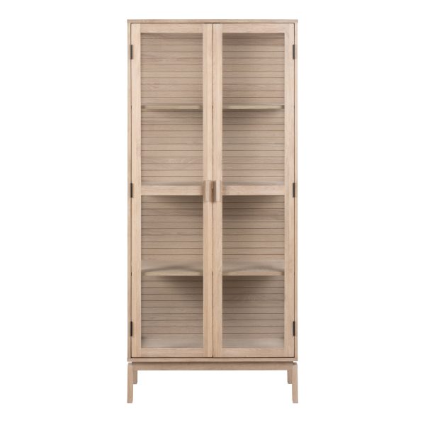 Linley Display Cabinet in White | Bed Sava