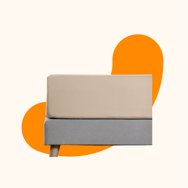 Emma Bed Linen Fitted Sheet Percale 200 TC 150×200 Plain | Bed Sava