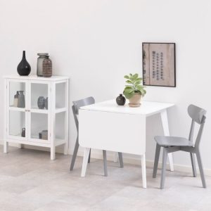 Roxby Square Dining Table in White | Bed Sava
