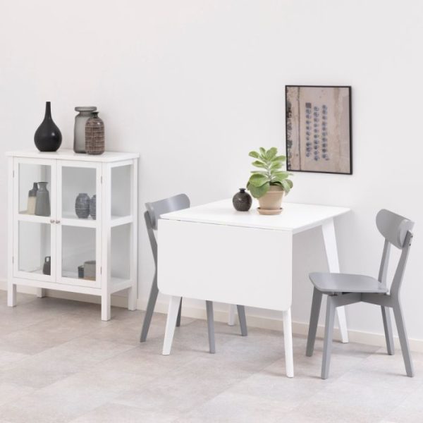 Roxby Square Dining Table in White | Bed Sava