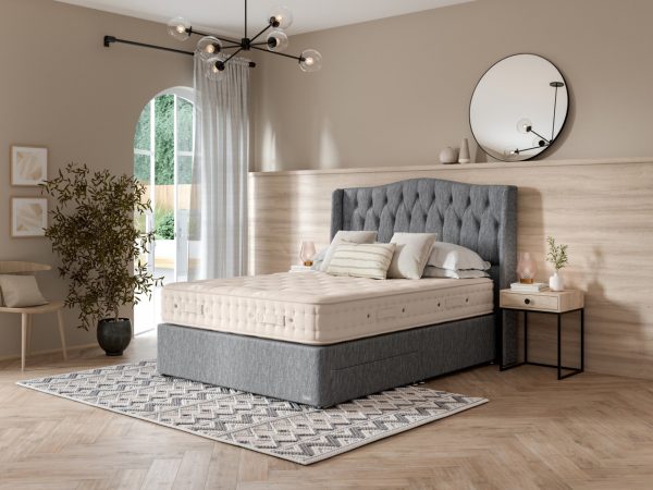 Hypnos Luxurious Earth 01 Divan Bed Set On Glides | Bed Sava