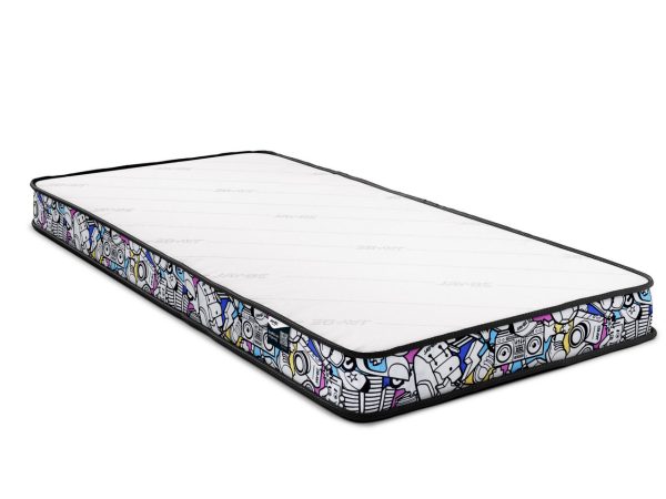 Graffiti Art E Sprung Roll Up REFURBISHED Mattress | Bed Sava