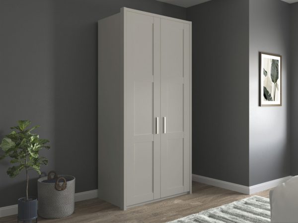 Alster 2 Door Hinged Wardrobe | Bed Sava