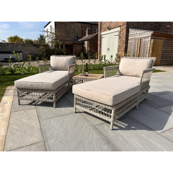 Provence Collection Outdoor Sun Lounger Set | Bed Sava