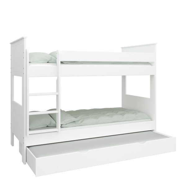 Alba Bunk Bed White | Bed Sava