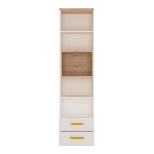 4KIDS Tall 2 Drawer Bookcase | Bed Sava