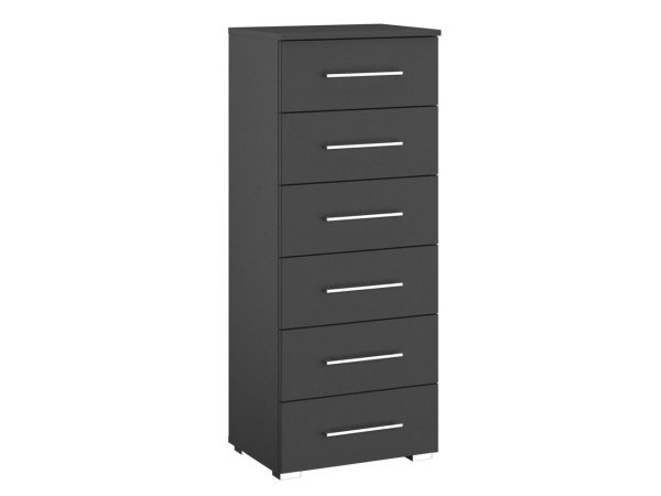 Lorenzo 6 Drawer Tall Boy Chest Of Drawers | Bed Sava