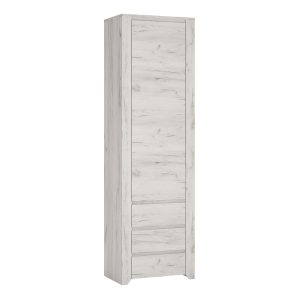 Angel Tall Narrow One Door 3 Drawer Narrow Cupboard | Bed Sava