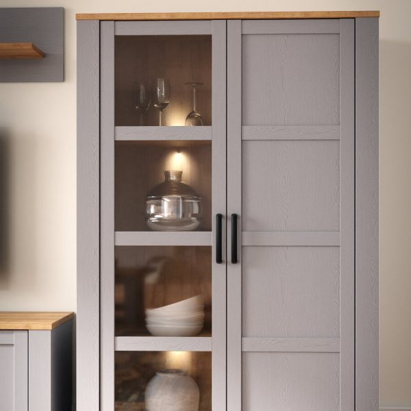 Bohol Display Cabinet inc 2x LED Lights | Bed Sava