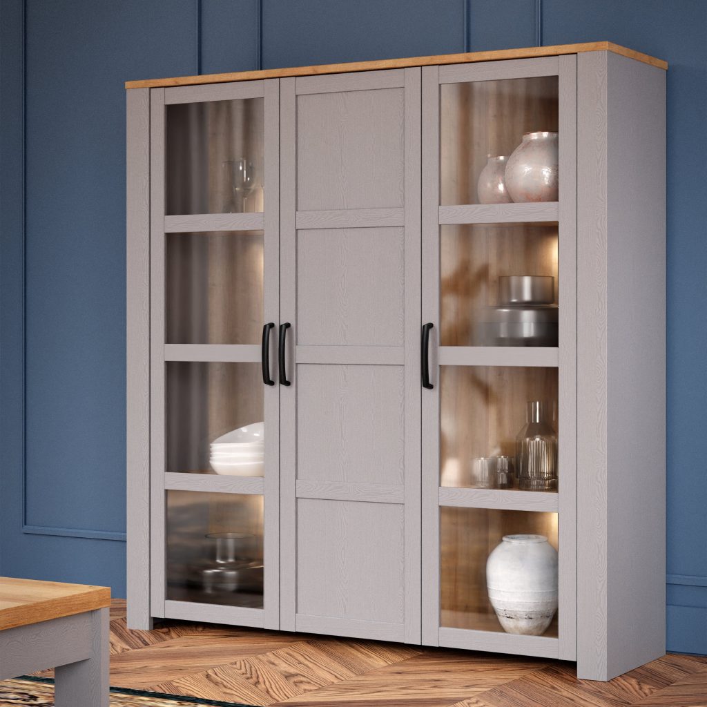 Bohol Large Display Cabinet inc. 4x LED Lights