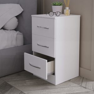 Ferrara 3 Drawer Bedside Cabinet | Bed Sava