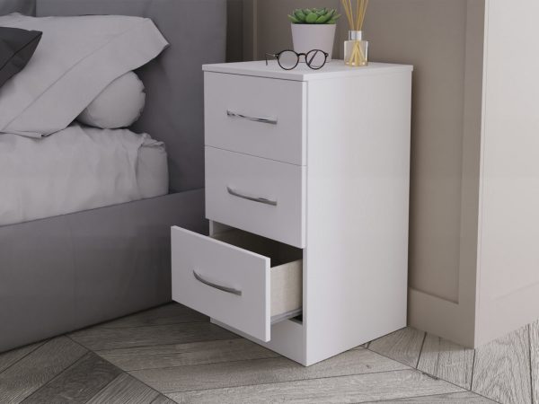 Ferrara 3 Drawer Bedside Cabinet | Bed Sava