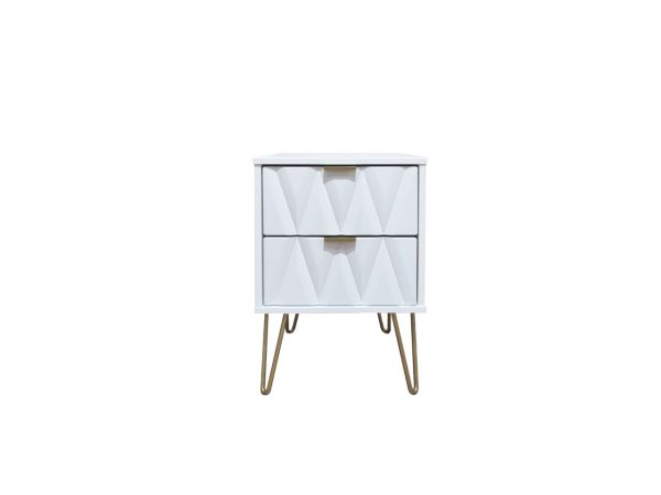 Bexley 2 Drawer Bedside Table | Bed Sava