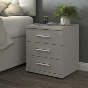 Alster 3 Drawer Bedside Cabinet | Bed Sava