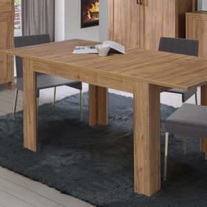 Malte Brun Extending Dining Table 120 cm in Waterford Oak | Bed Sava