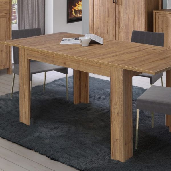 Malte Brun Extending Dining Table 120 cm in Waterford Oak | Bed Sava