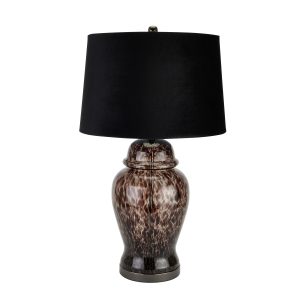 Black Dapple Acanthus Lamp | Bed Sava