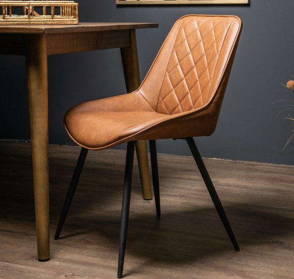 Oslo Tan Dining Chair | Bed Sava