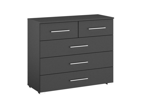 Lorenzo 3+2 Drawer Wide Chest of Drawers | Bed Sava