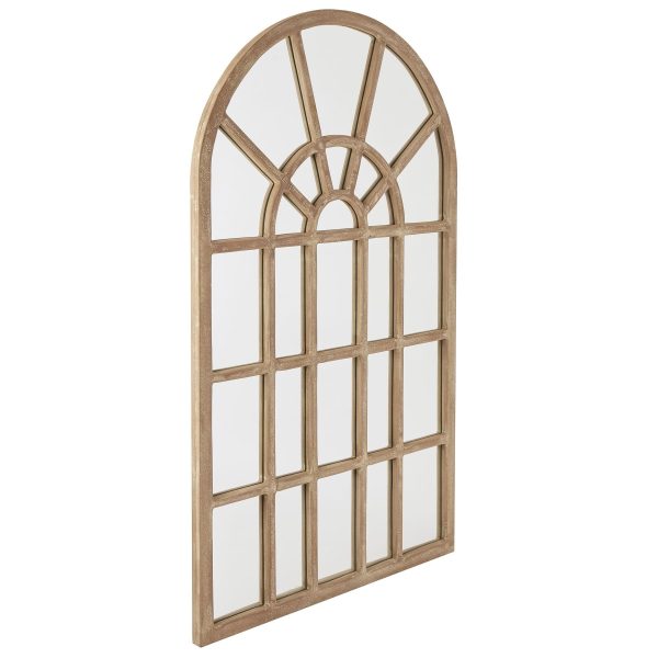 Copgrove Collection Arched Paned Wall Mirror | Bed Sava