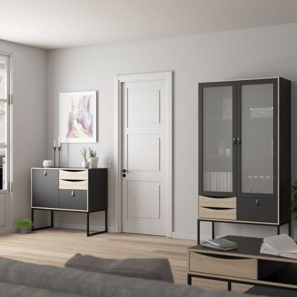 Stubbe Sideboard with 1 Door 3 Drawers | Bed Sava