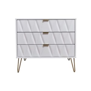 Bexley 3 Drawer Wide Chest of Drawers | Bed Sava