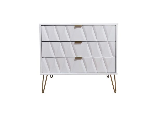 Bexley 3 Drawer Wide Chest of Drawers | Bed Sava