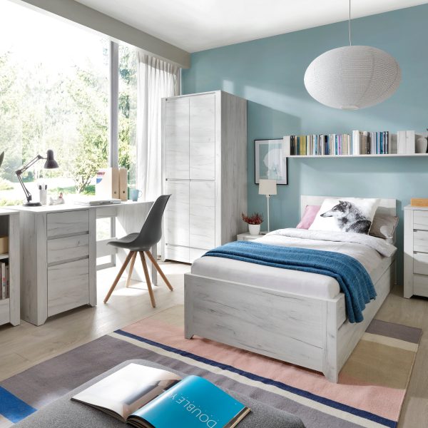 Angel Package  1 Drawer Bedside Cabinet + 2+3 Chest of Drawers + 2 Door 2 Drawer Fitted Wardrobe | Bed Sava